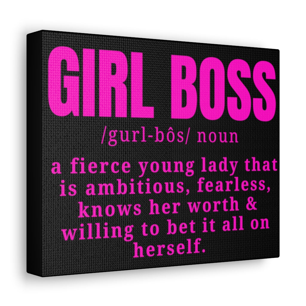 Girl Boss Wall Canvas
