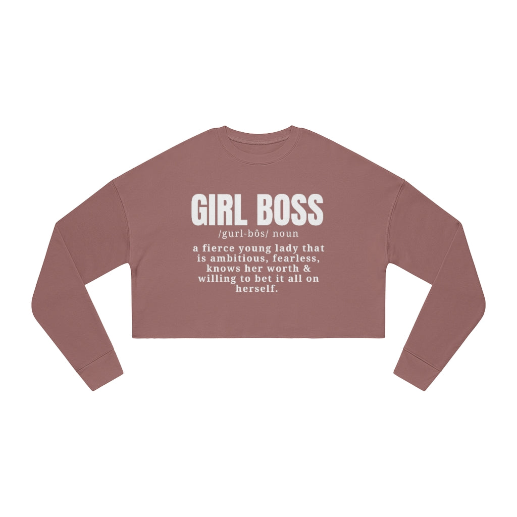 Girl Boss Cropped Sweatshirt