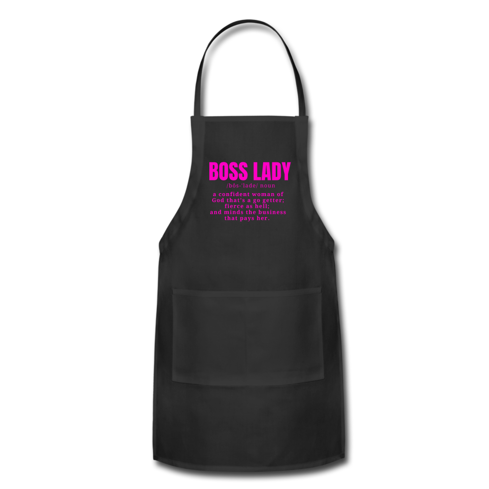 Boss Lady Adjustable Apron - black