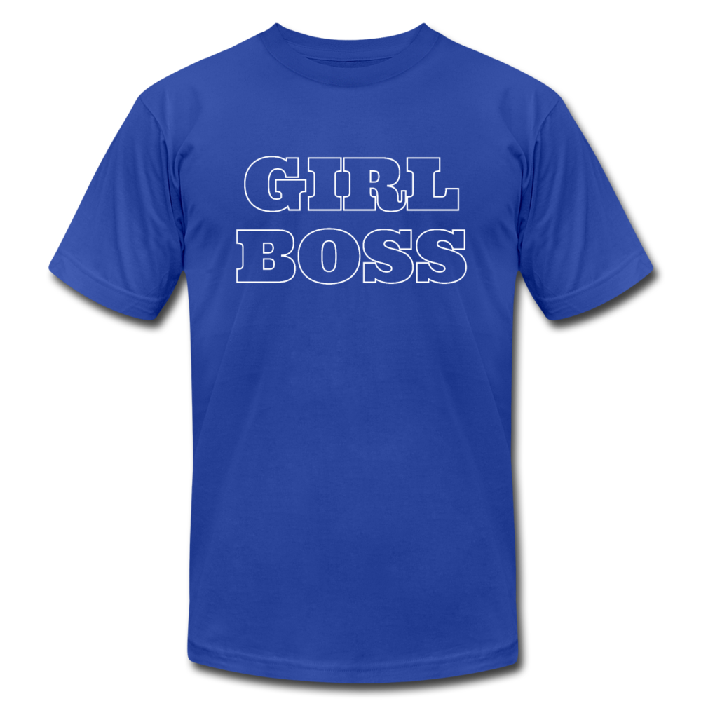 Girl Boss Outline Unisex Jersey T-Shirt - royal blue